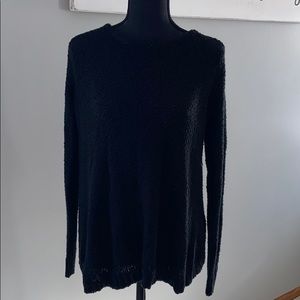 Black Knitted Tie-back Sweatee